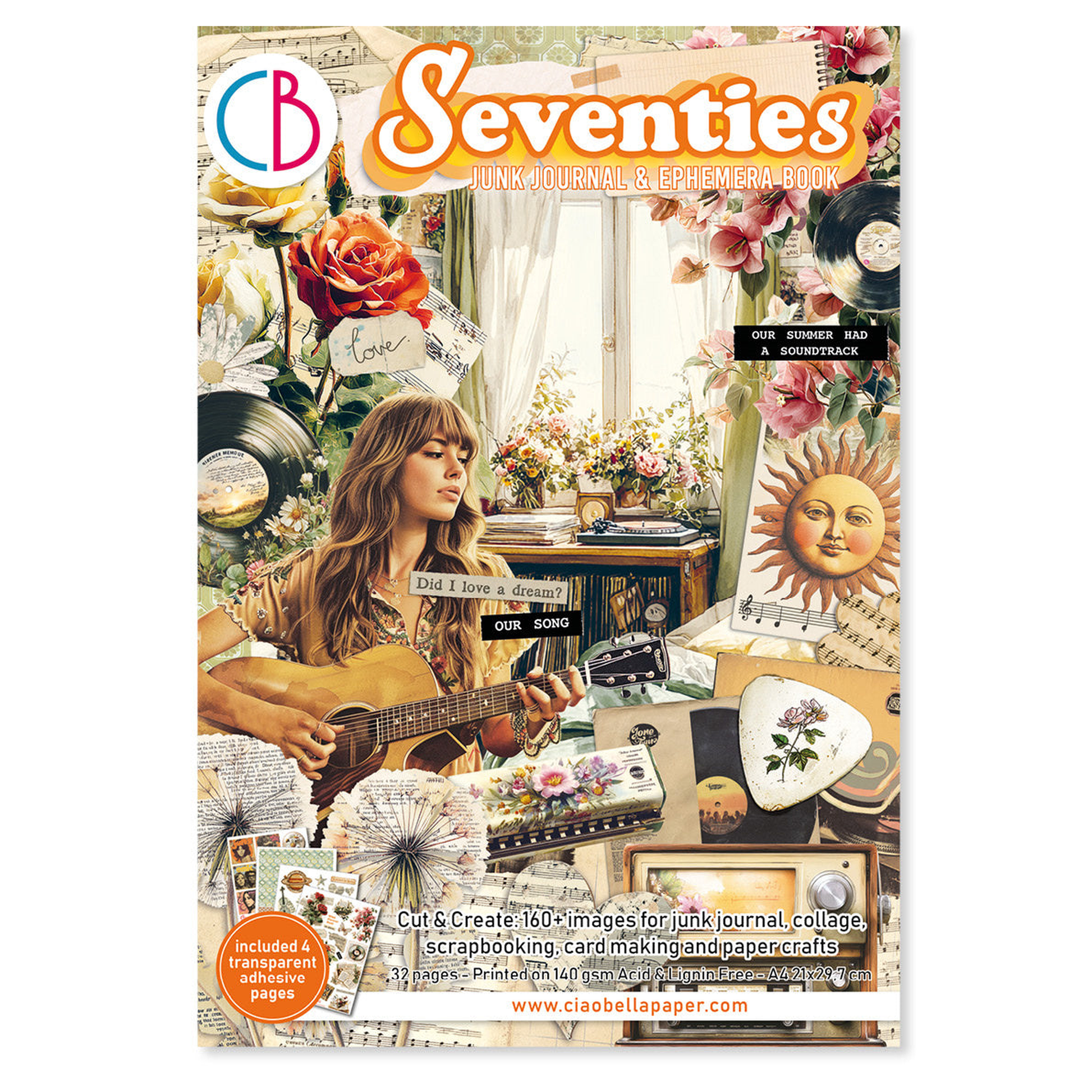 Seventies Junk Journal Ephemera Book