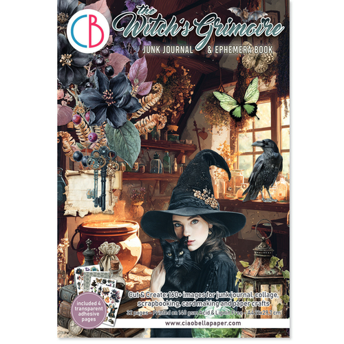 The Witch's Grimoire Junk Journal Ephemera Book