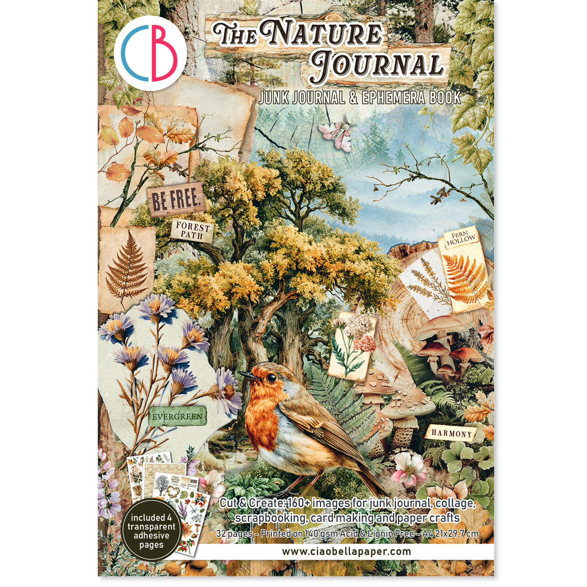 The Nature Journal Junk Journal Ephemera Book