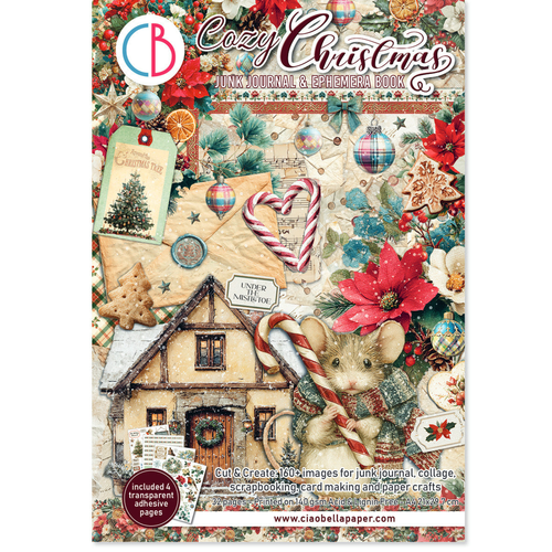 Cozy Christmas Junk Journal Ephemera Book