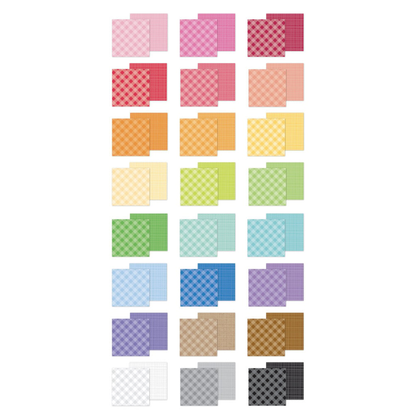 Gingham-Linen Rainbow