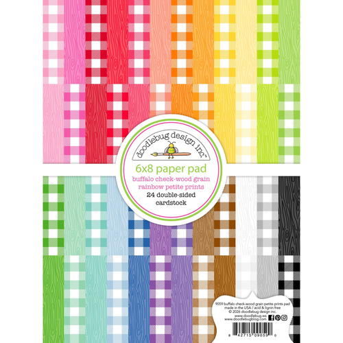 Buffalo Check-Wood Grain Rainbow