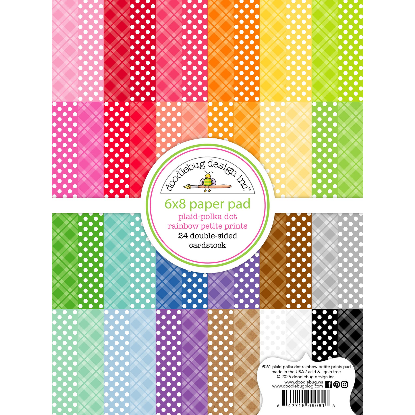 Plaid-Polka Dot Rainbow