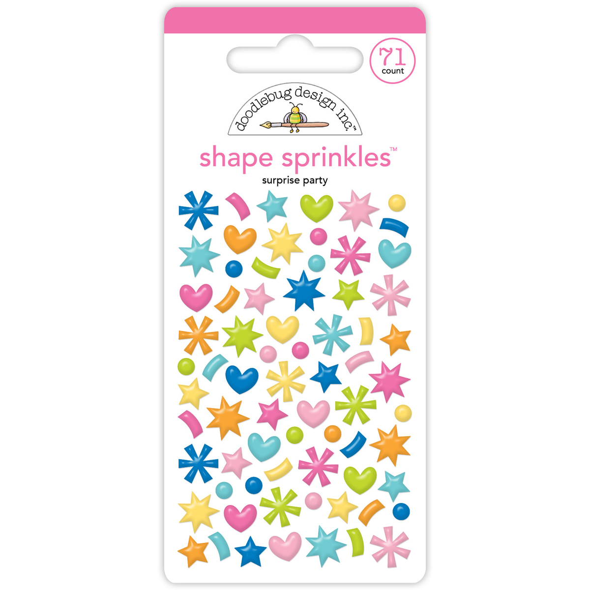 Cupcakes & Candles Shape Sprinkles Surprise Party