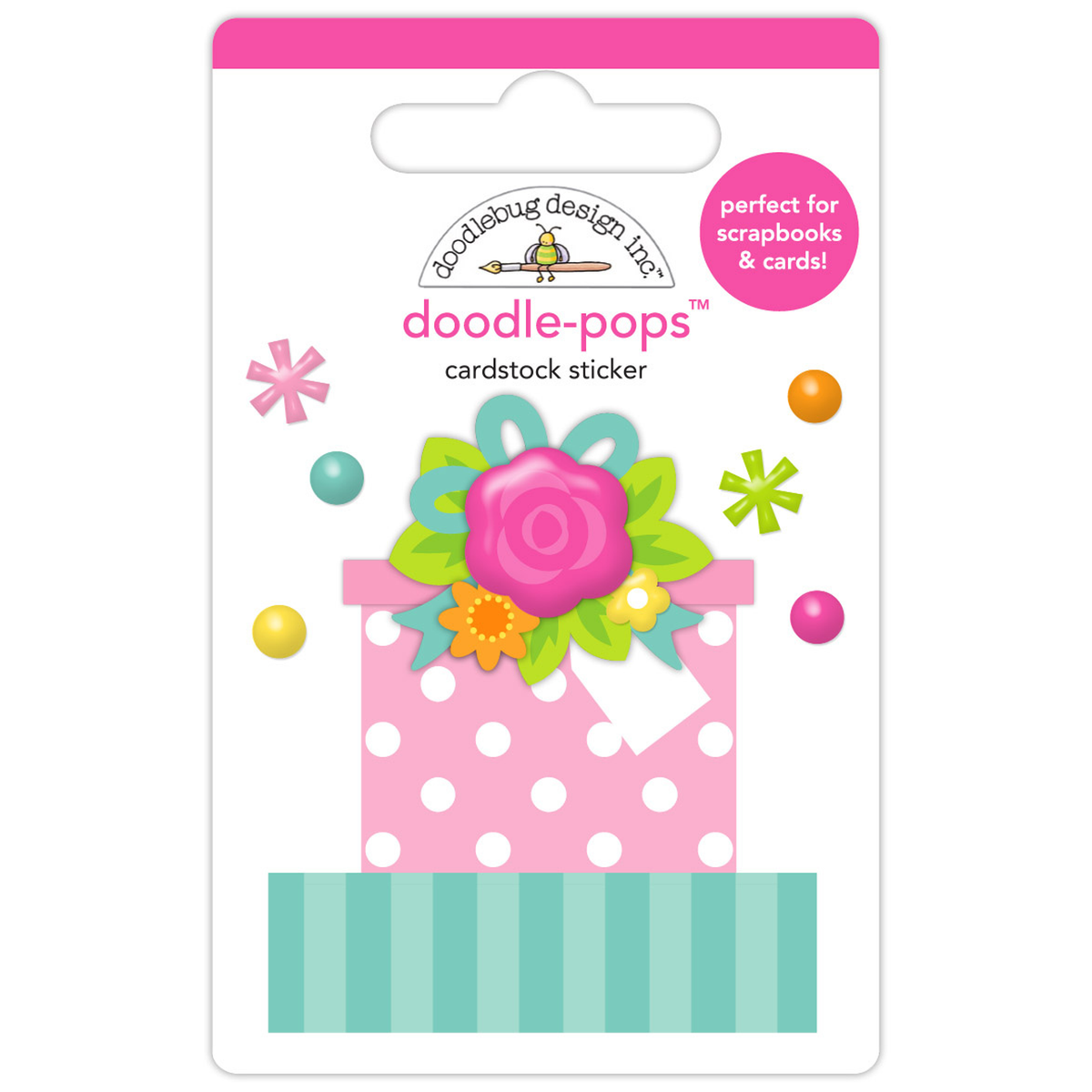 Cupcakes & Candles Doodle-Pops Wrapped in Ribbons