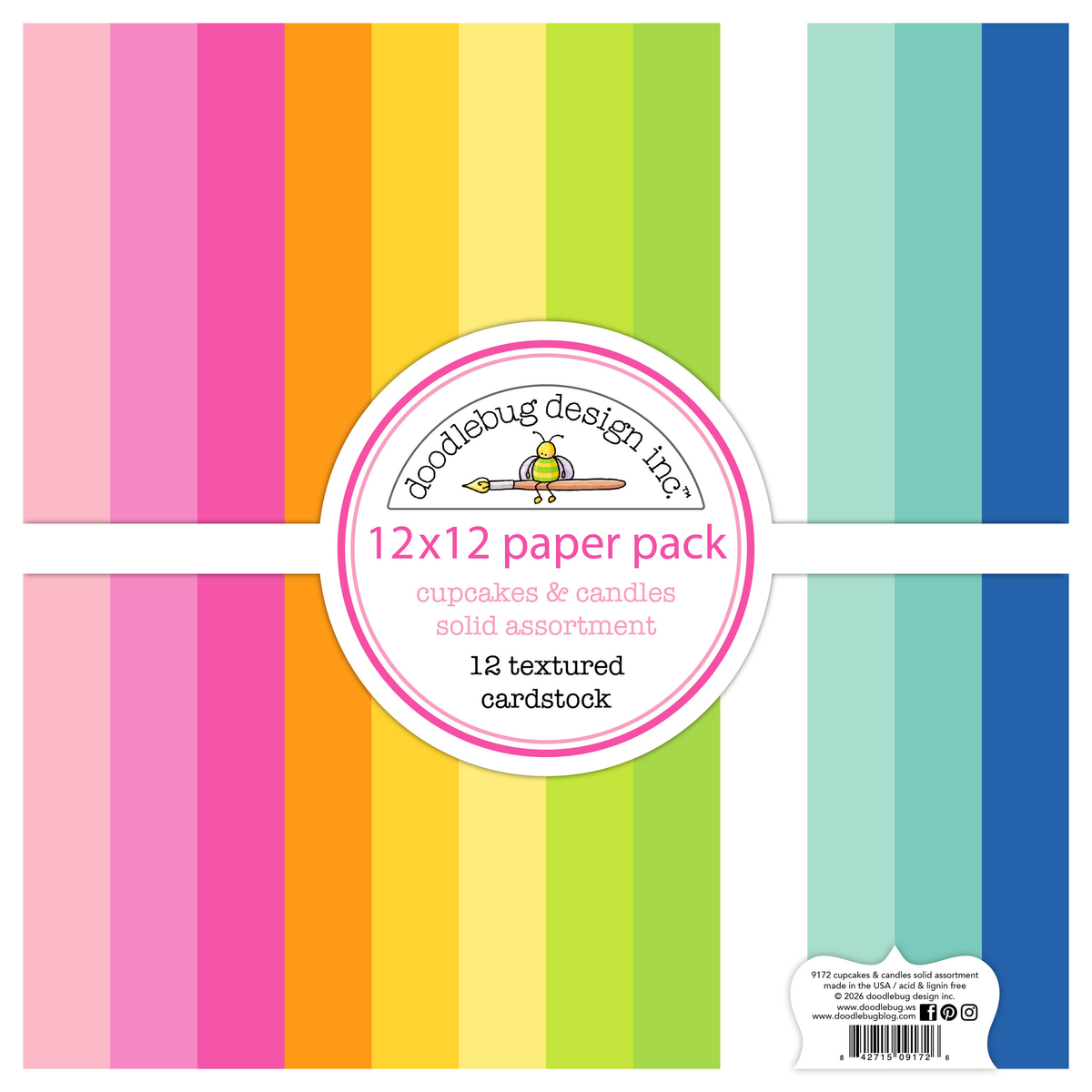 Cupcakes & Candles Textured Cardstock Assortment Pack