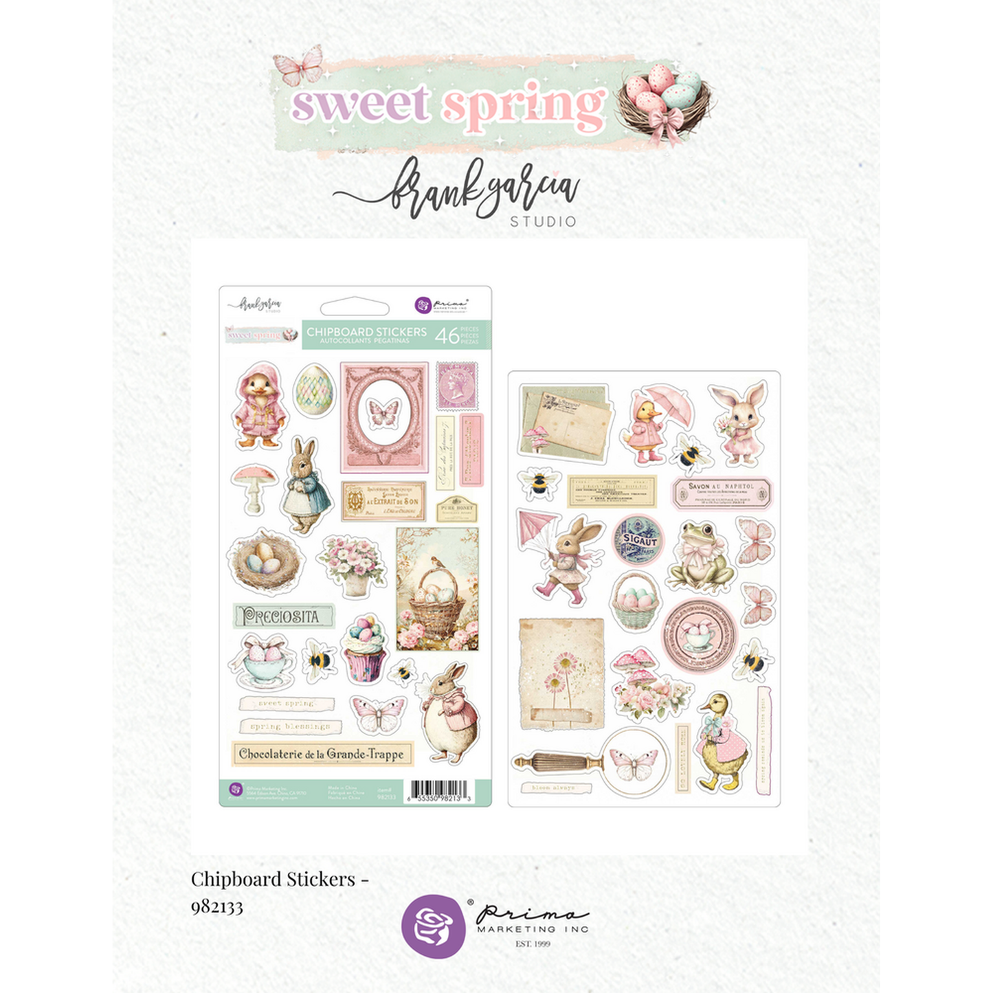 Sweet Spring Chipboard Stickers