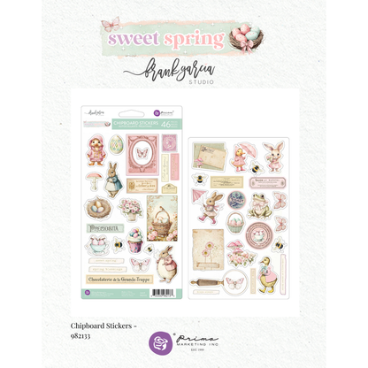 Sweet Spring Chipboard Stickers