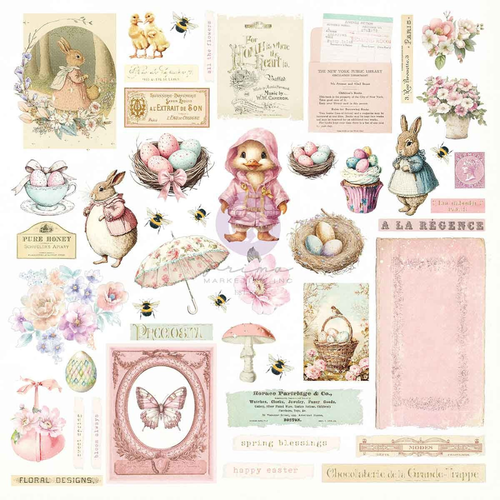 Sweet Spring Ephemera Sunshine &amp; Bunnies
