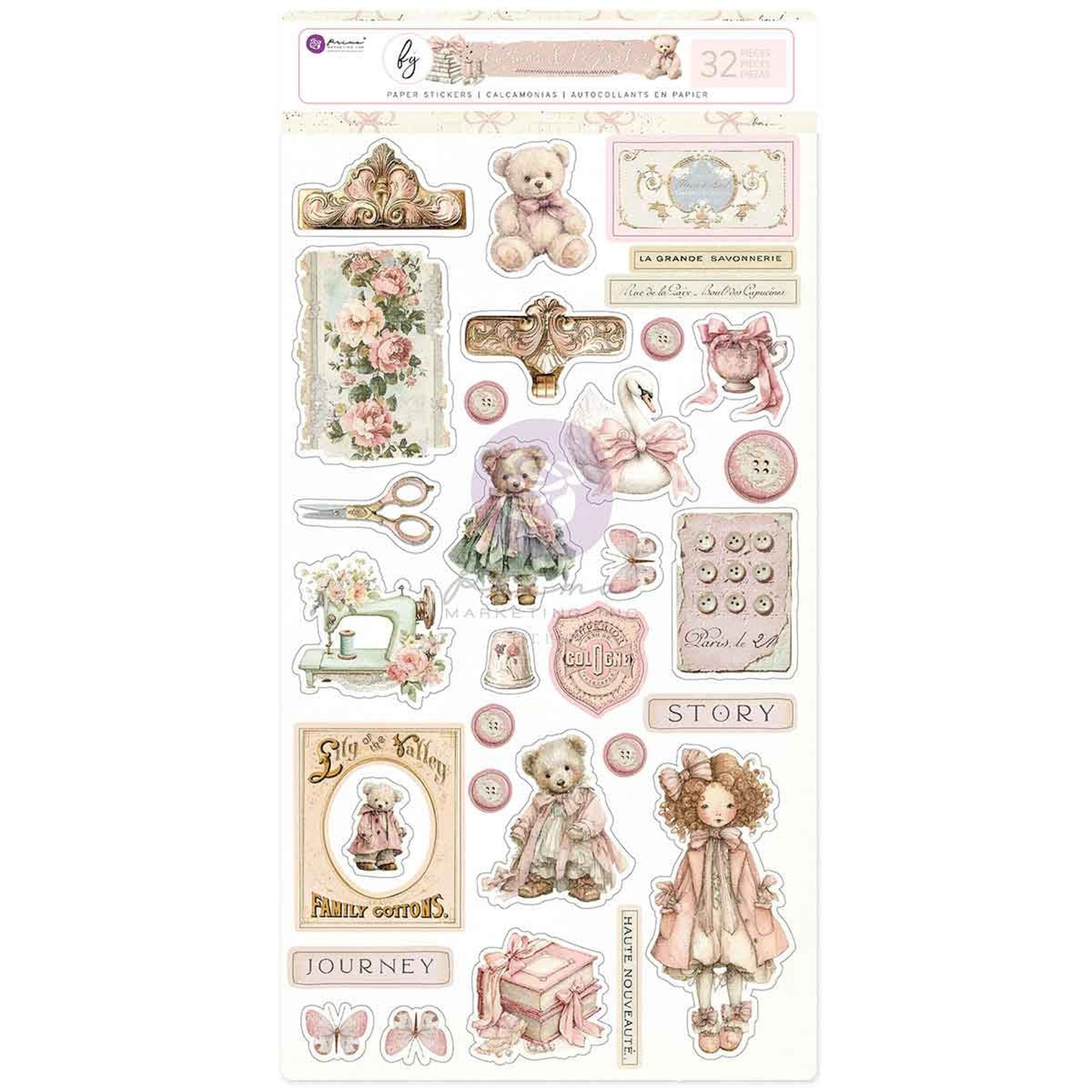 Buttons & Keepsakes Stickers