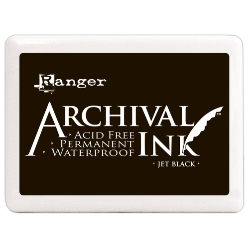 Ranger Archival Ink Jumbo Pad Jet Black