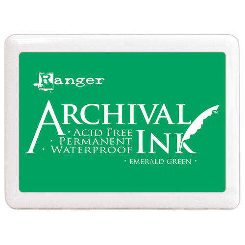 Ranger Archival Ink Jumbo Pad Emerald Green