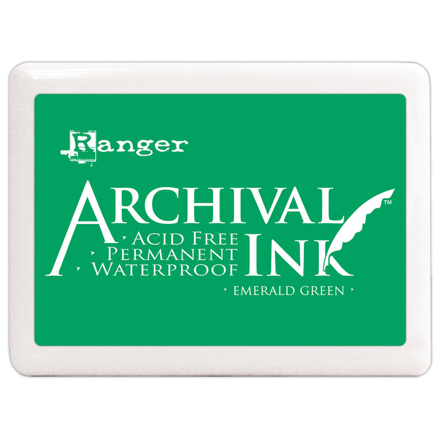 Ranger Archival Ink Jumbo Pad Emerald Green