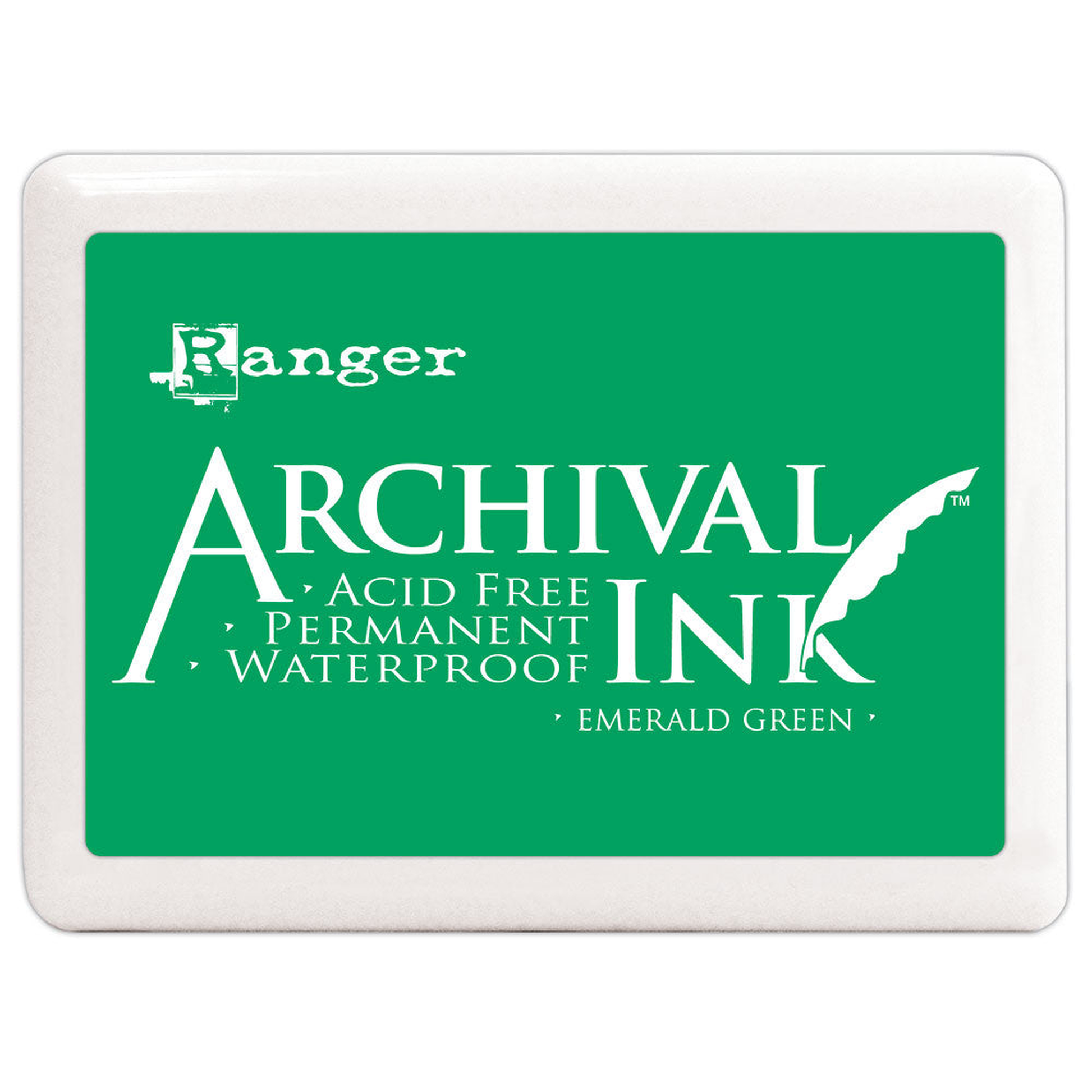 Ranger Archival Ink Jumbo Pad Emerald Green