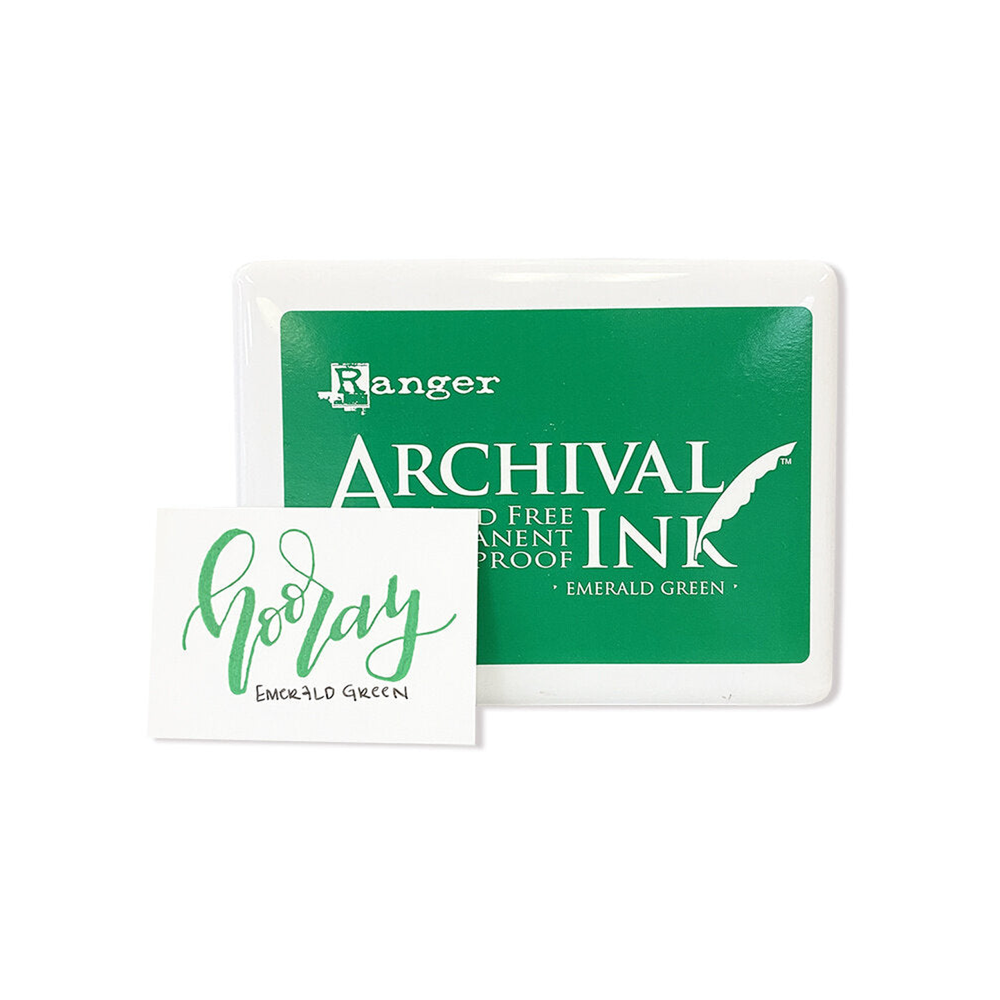 Ranger Archival Ink Jumbo Pad Emerald Green