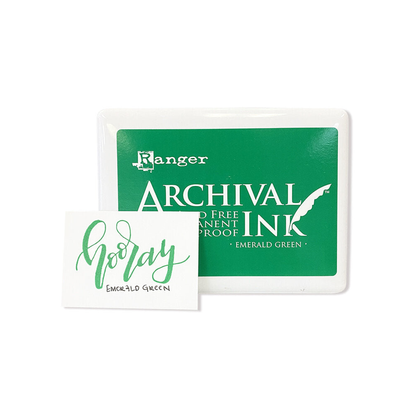 Ranger Archival Ink Jumbo Pad Emerald Green