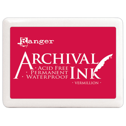 Ranger Archival Ink Jumbo Pad Vermillion