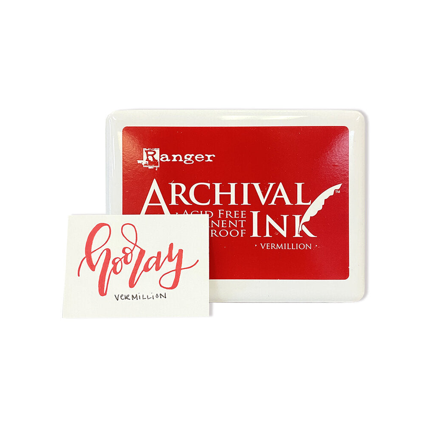 Ranger Archival Ink Jumbo Pad Vermillion