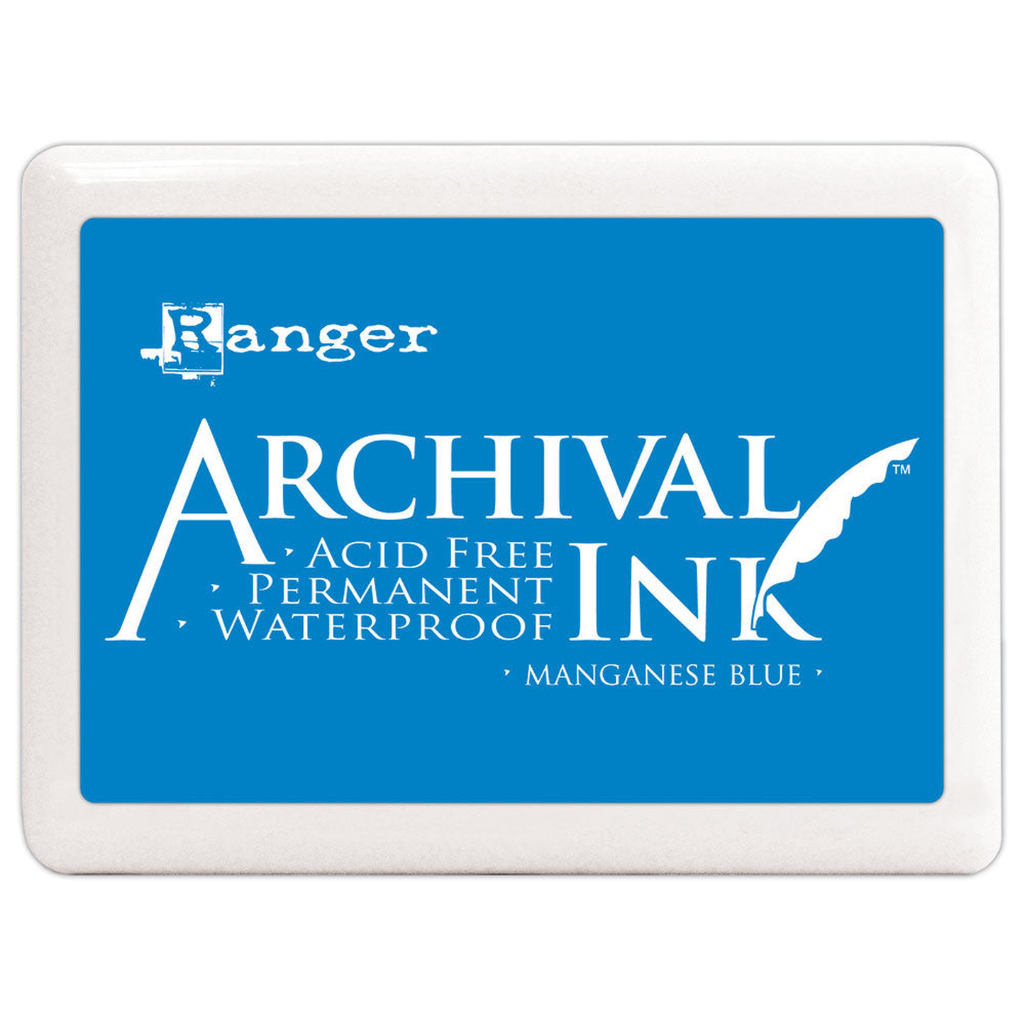Ranger Archival Ink Jumbo Pad Manganese Blue