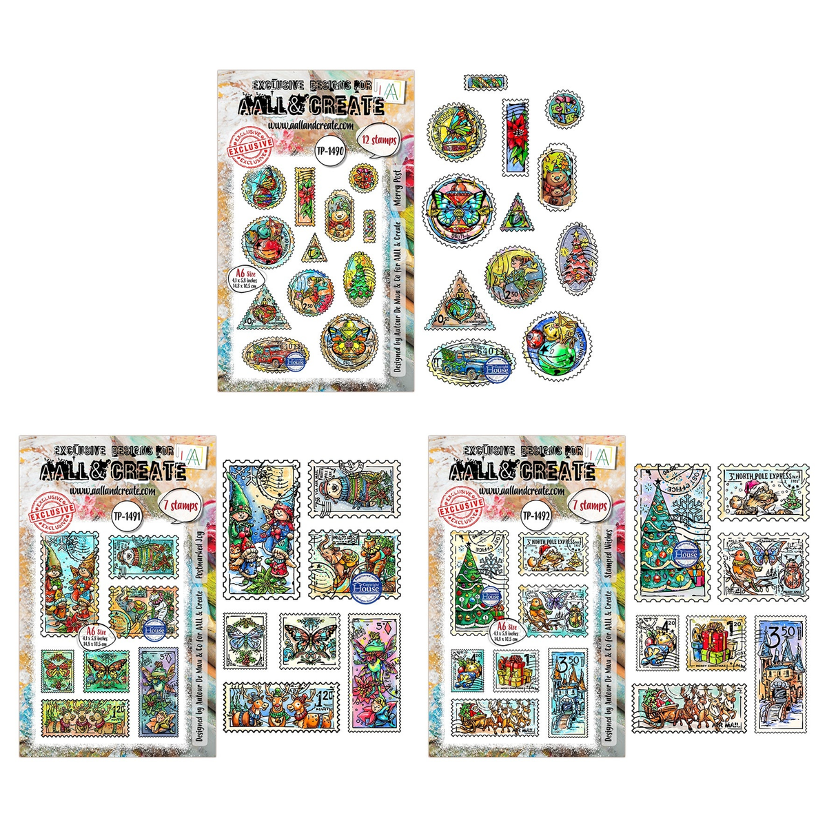 Postcards of Cheer - Merry Wishes