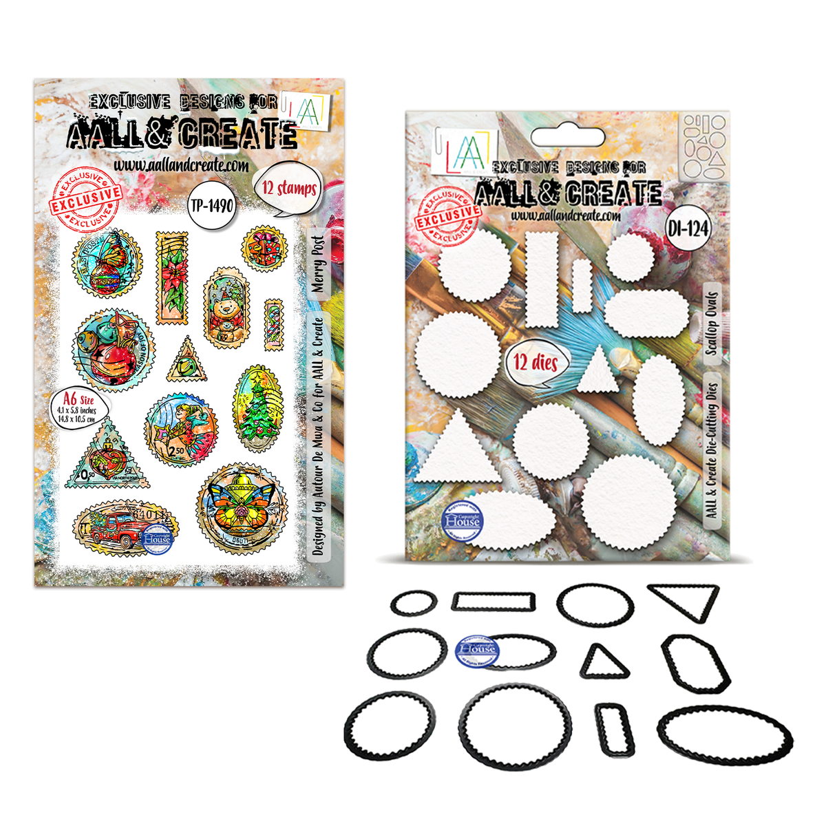 Postcards of Cheer - Christmas Ovals