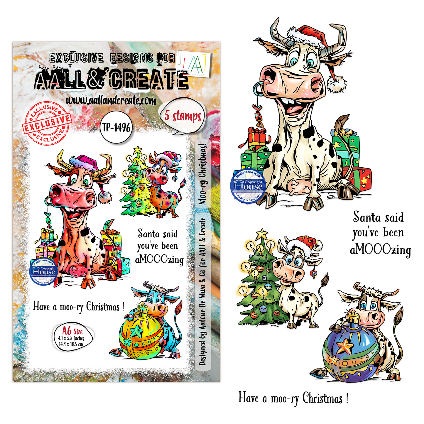 Festive Friends Moo-ry Christmas!