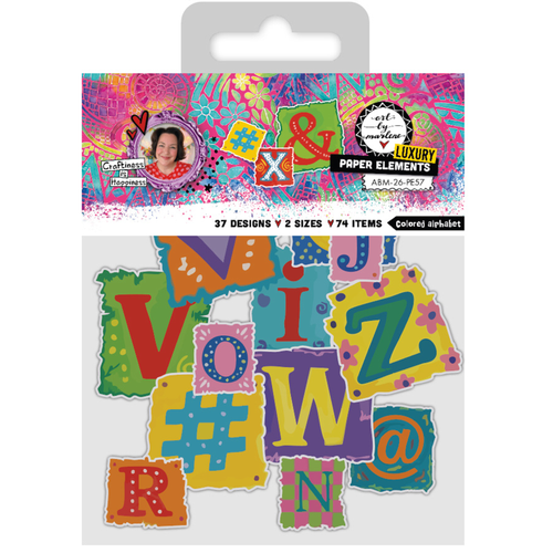 Colored Alphabet Luxury Paper Elements