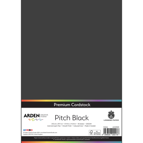 Premium Cardstock - Pitch Black