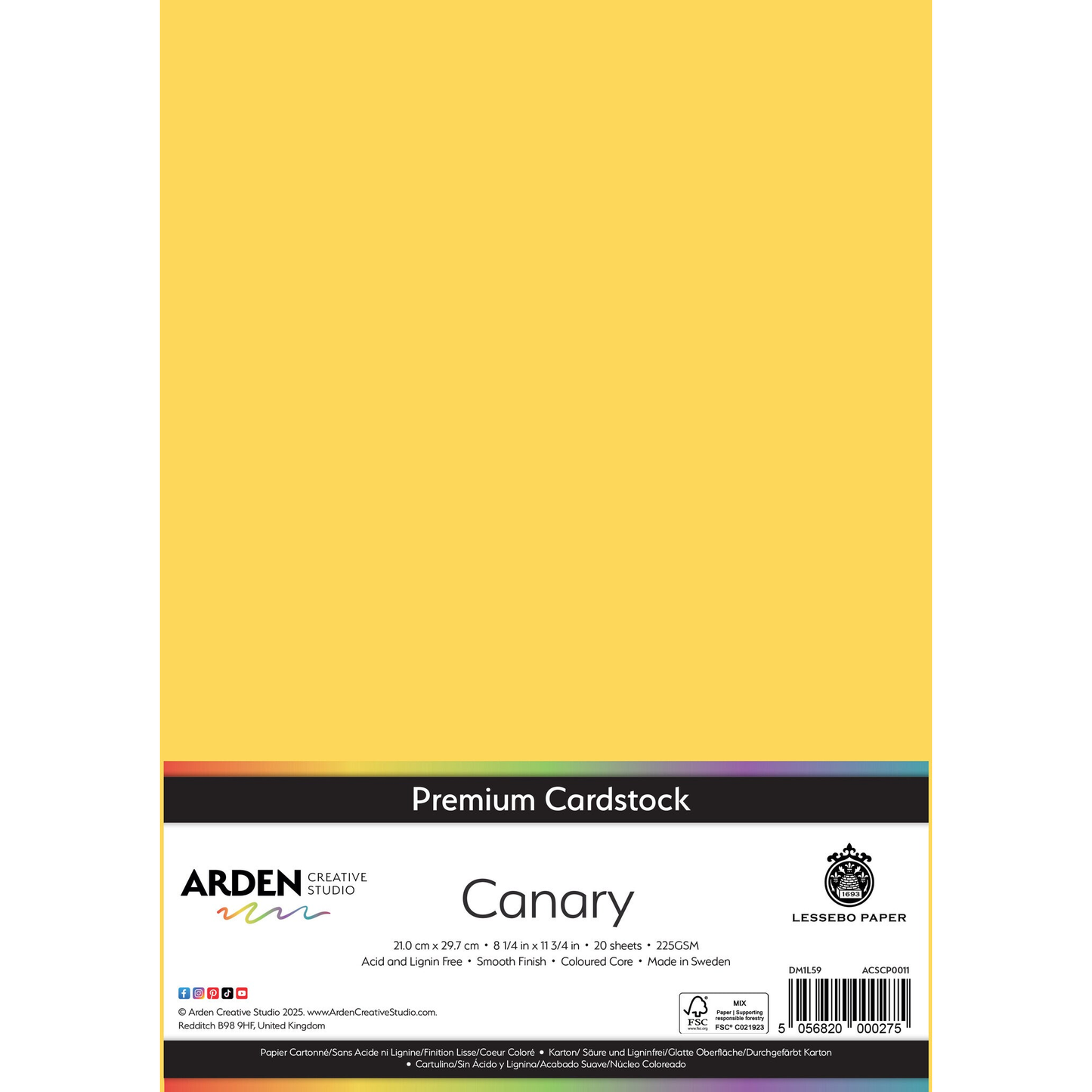 Premium Cardstock - Canary