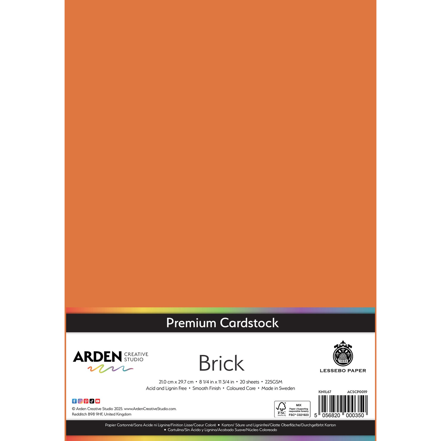 Premium Cardstock - Brick