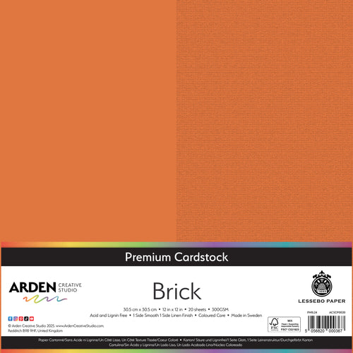 Premium Cardstock - Brick