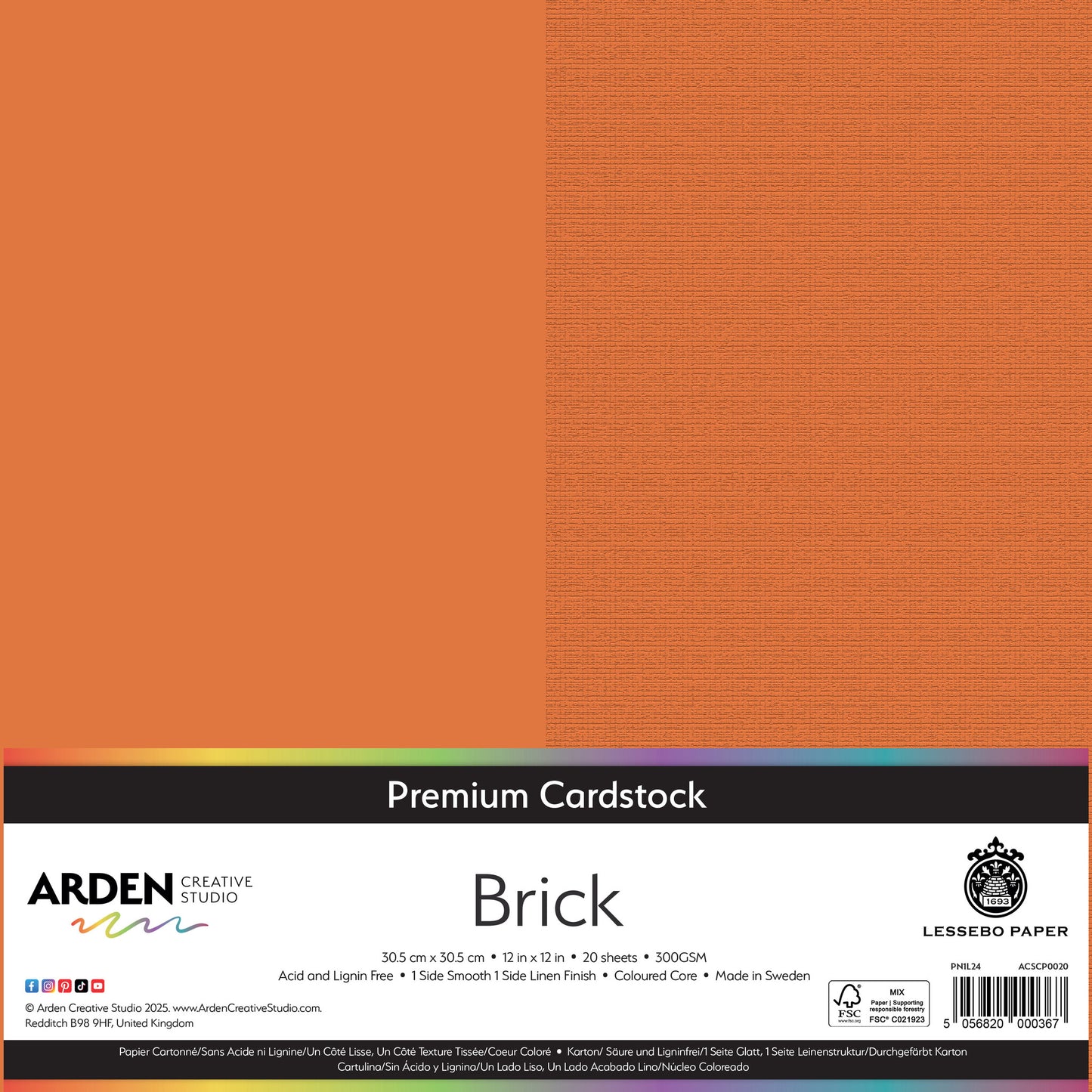 Premium Cardstock - Brick
