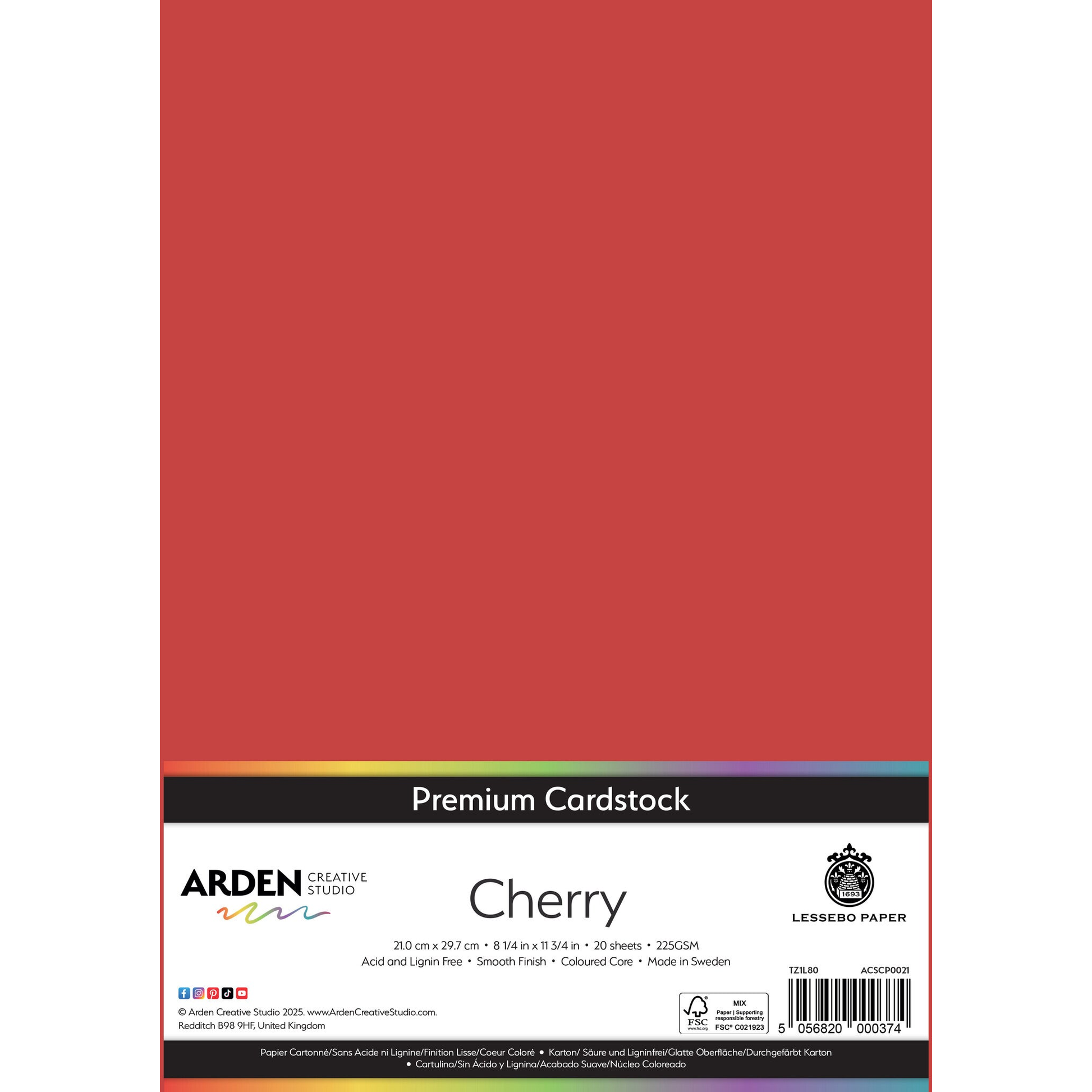Premium Cardstock - Cherry
