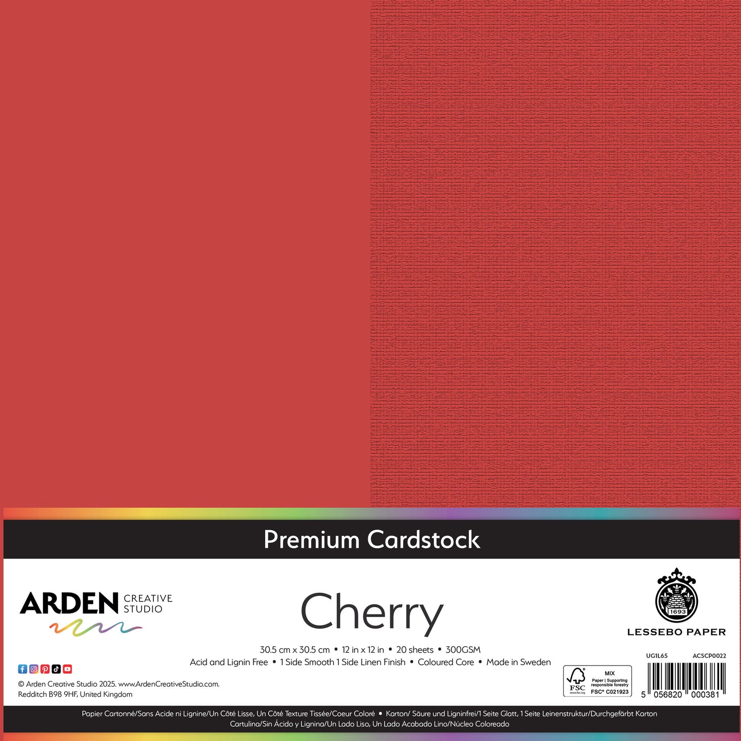 Premium Cardstock - Cherry