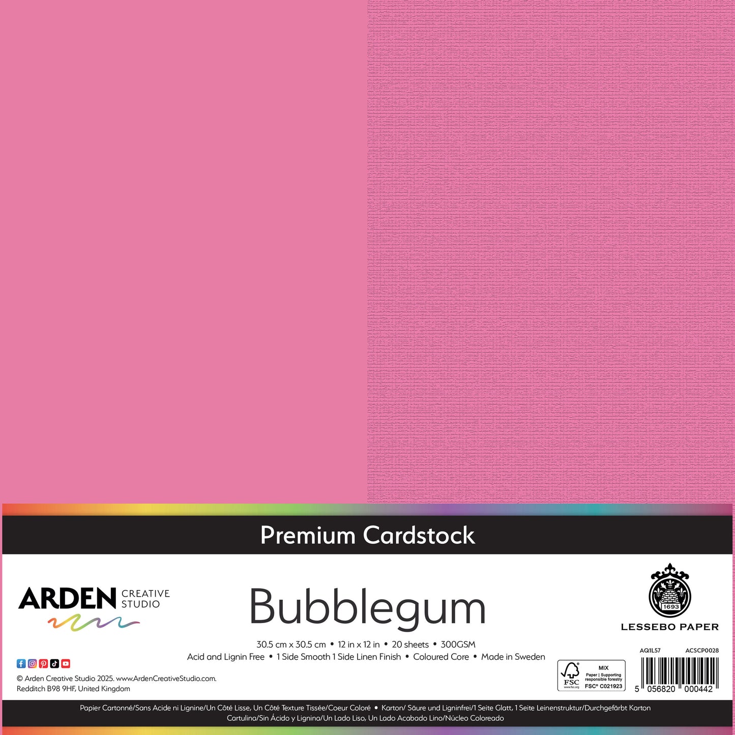 Premium Cardstock - Bubblegum
