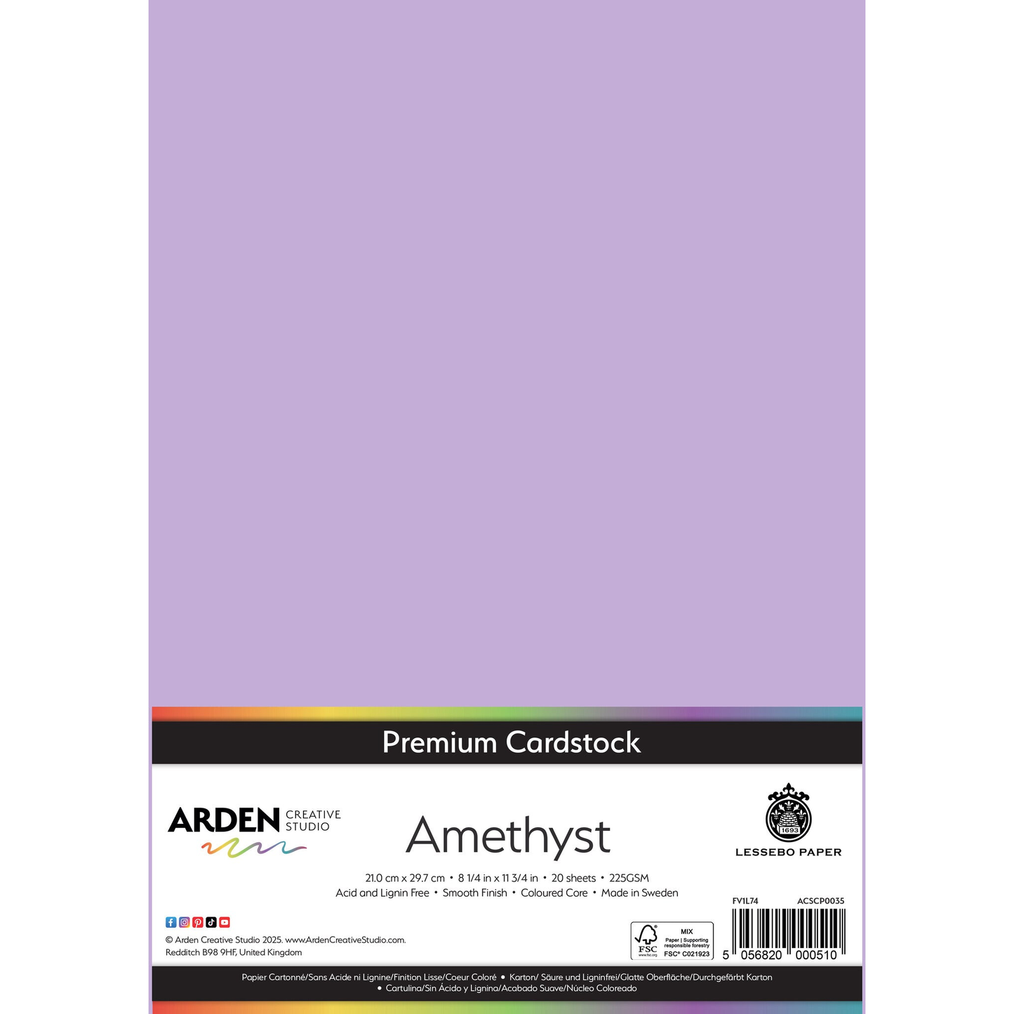 Premium Cardstock -  Amethyst