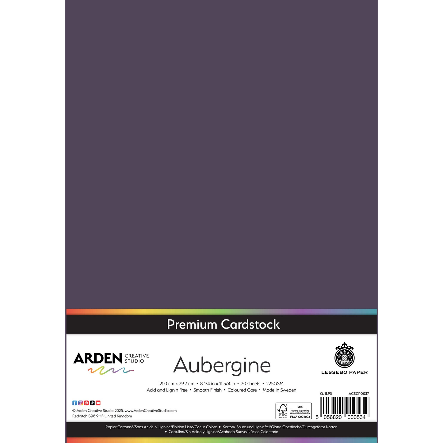 Premium Cardstock - Aubergine