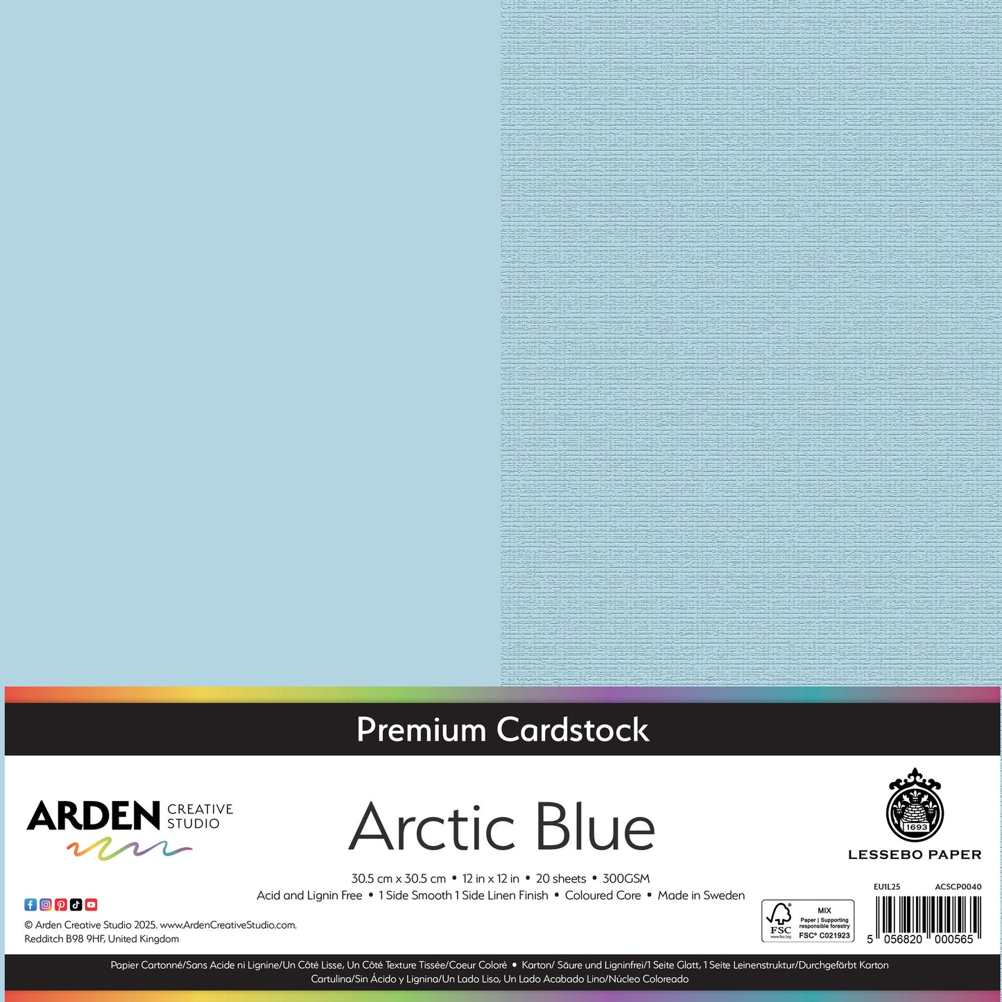 Premium Cardstock - Arctic Blue