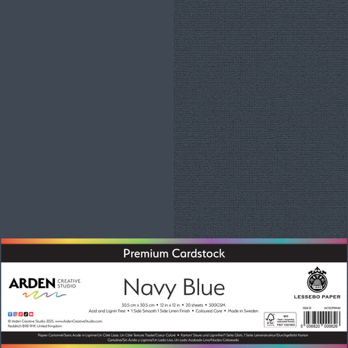 Premium Cardstock - Navy Blue