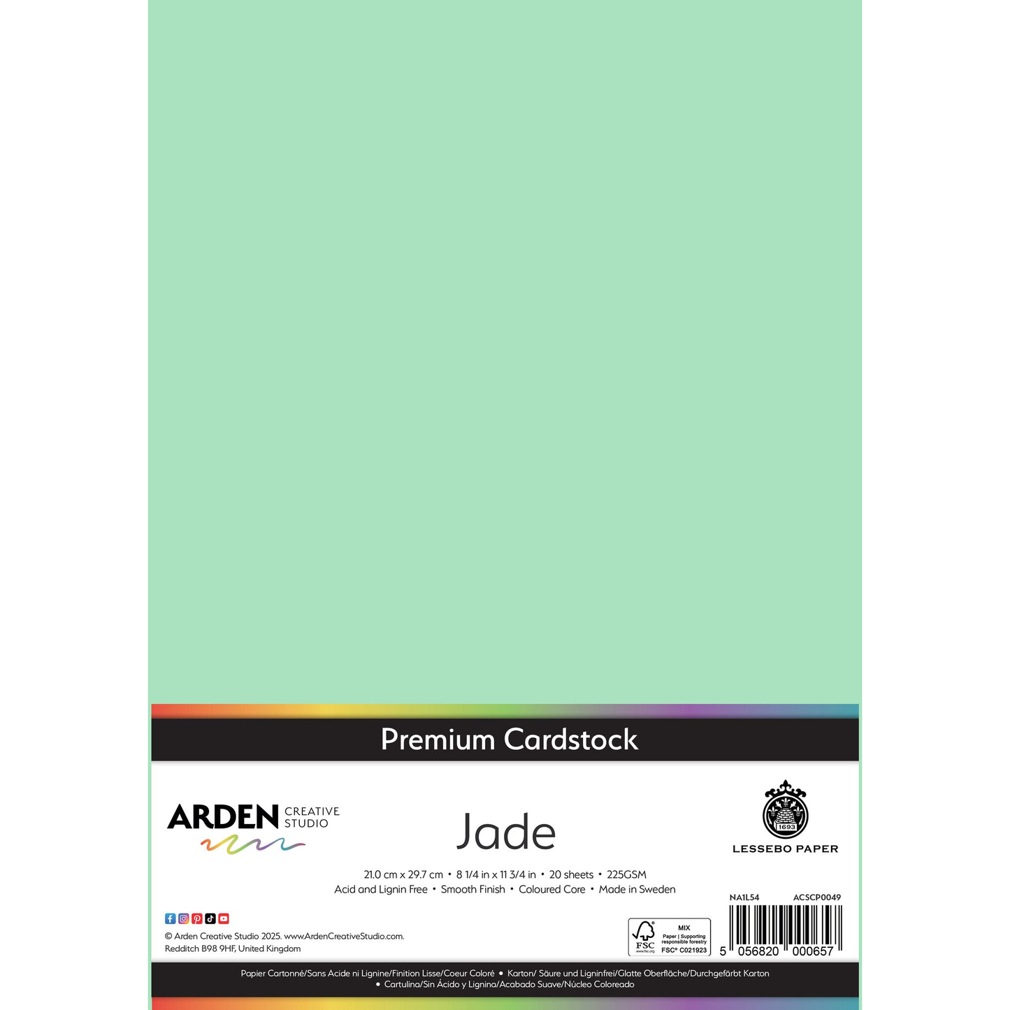 Premium Cardstock - Jade