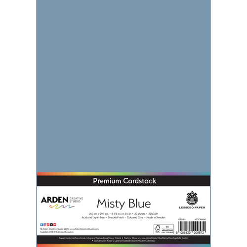 Premium Cardstock - Misty Blue