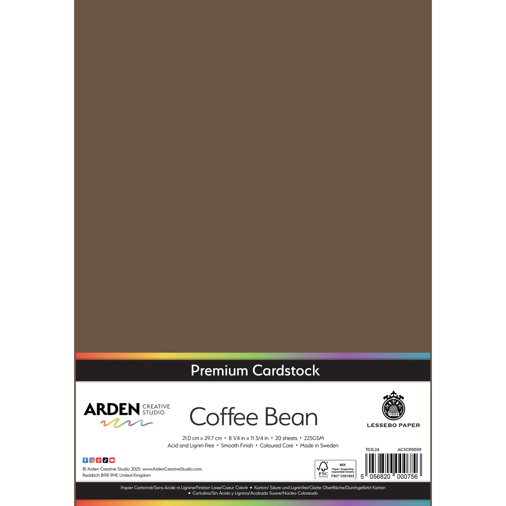 Premium Cardstock - Coffee Bean