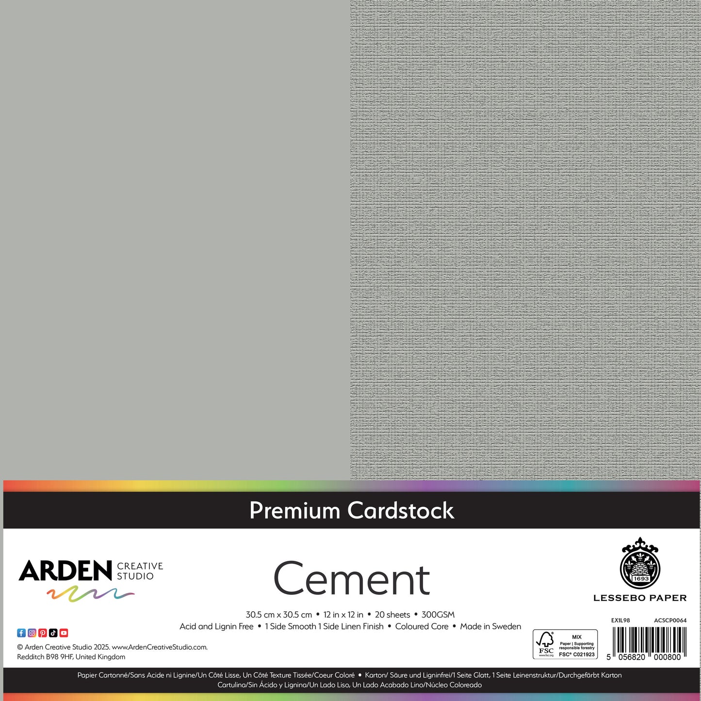 Premium Cardstock - Cement