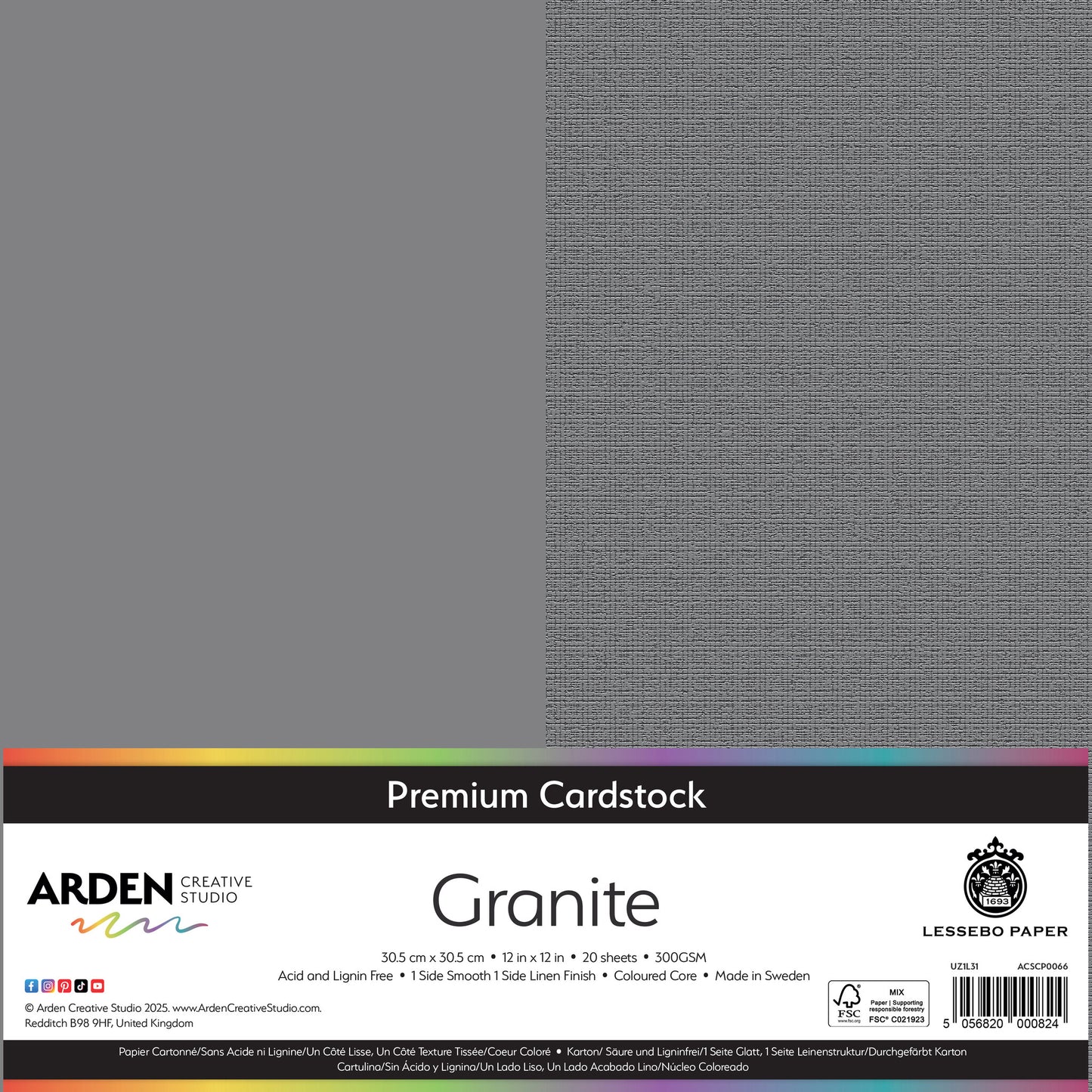Premium Cardstock - Granite
