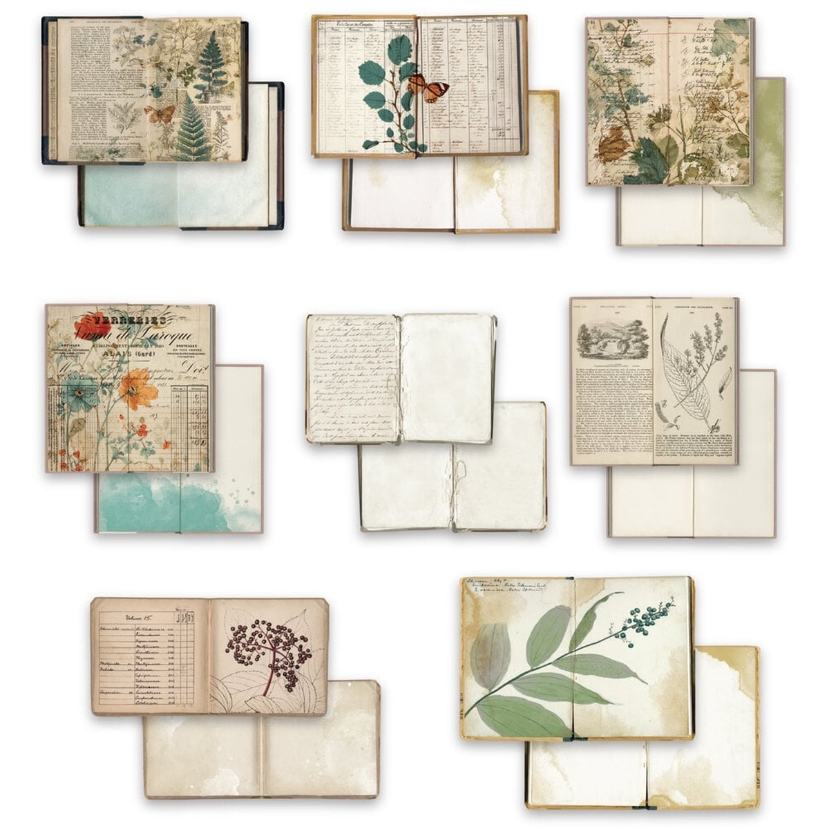 Amber Ledgers Ephemera Pack Bookmakers by Katie Pertiet