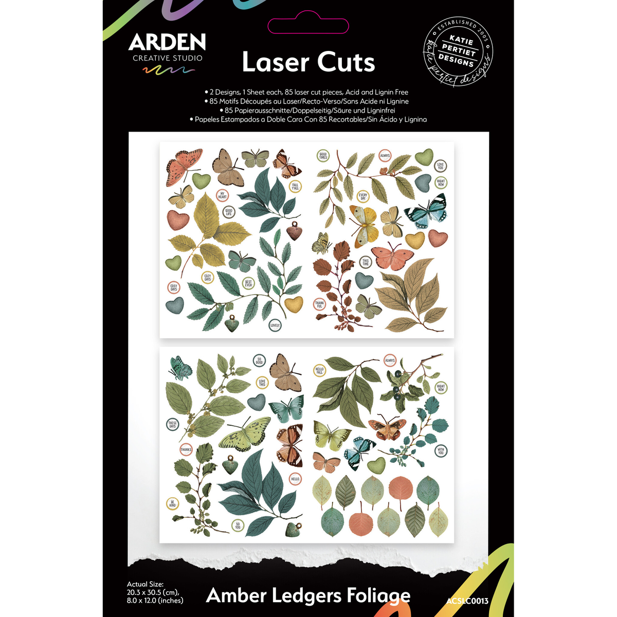 Amber Ledgers Foliage Laser Cuts