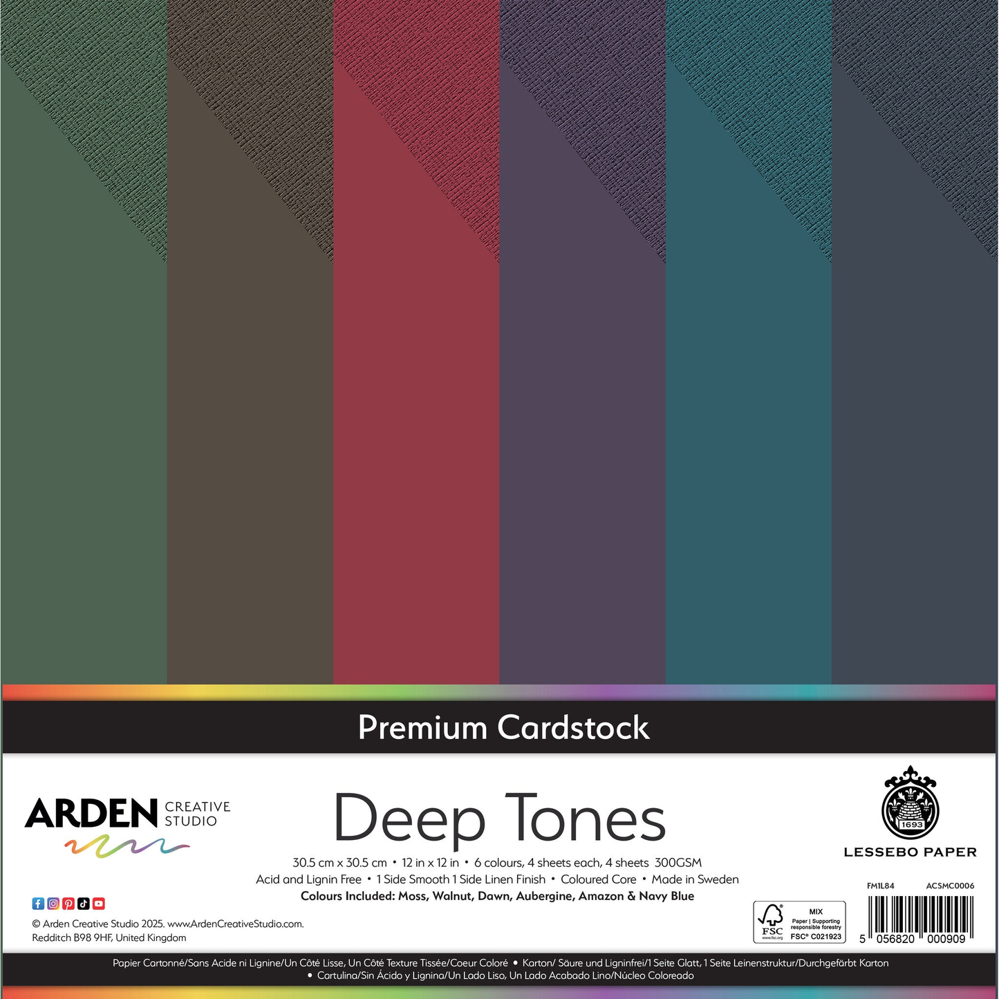 Premium Cardstock - Deep Tones