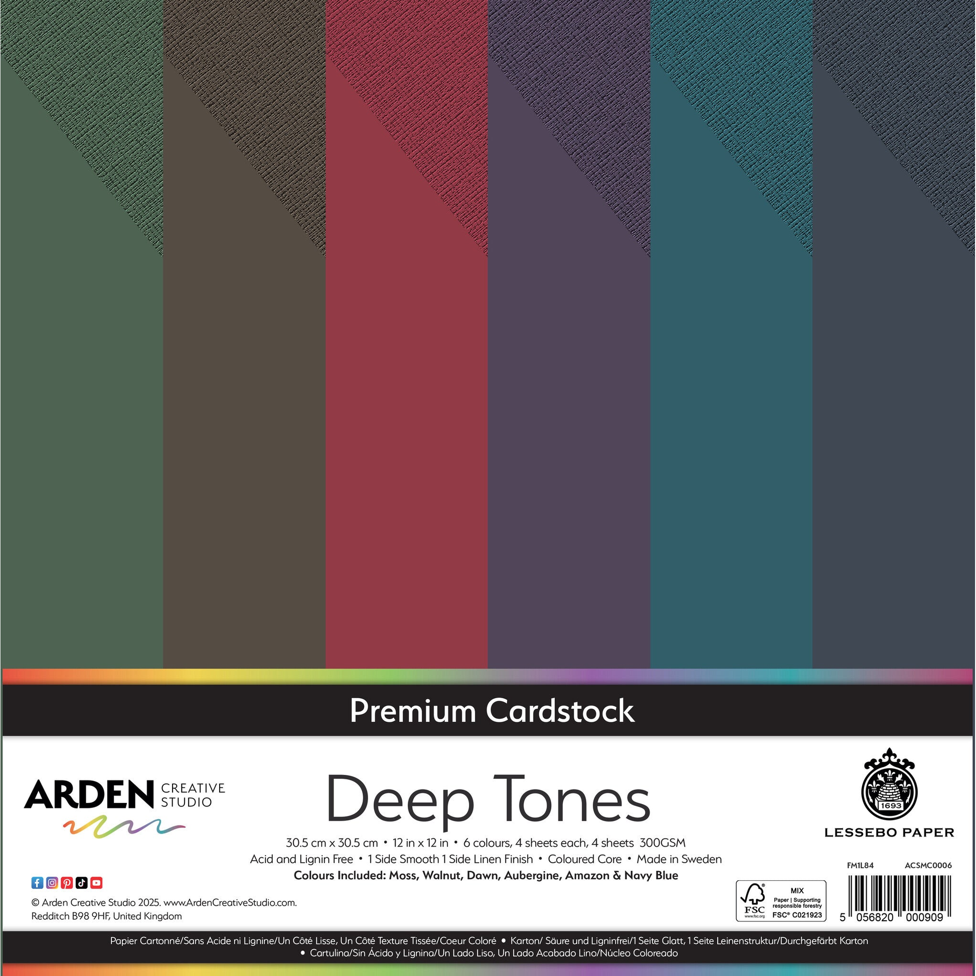 Premium Cardstock - Deep Tones