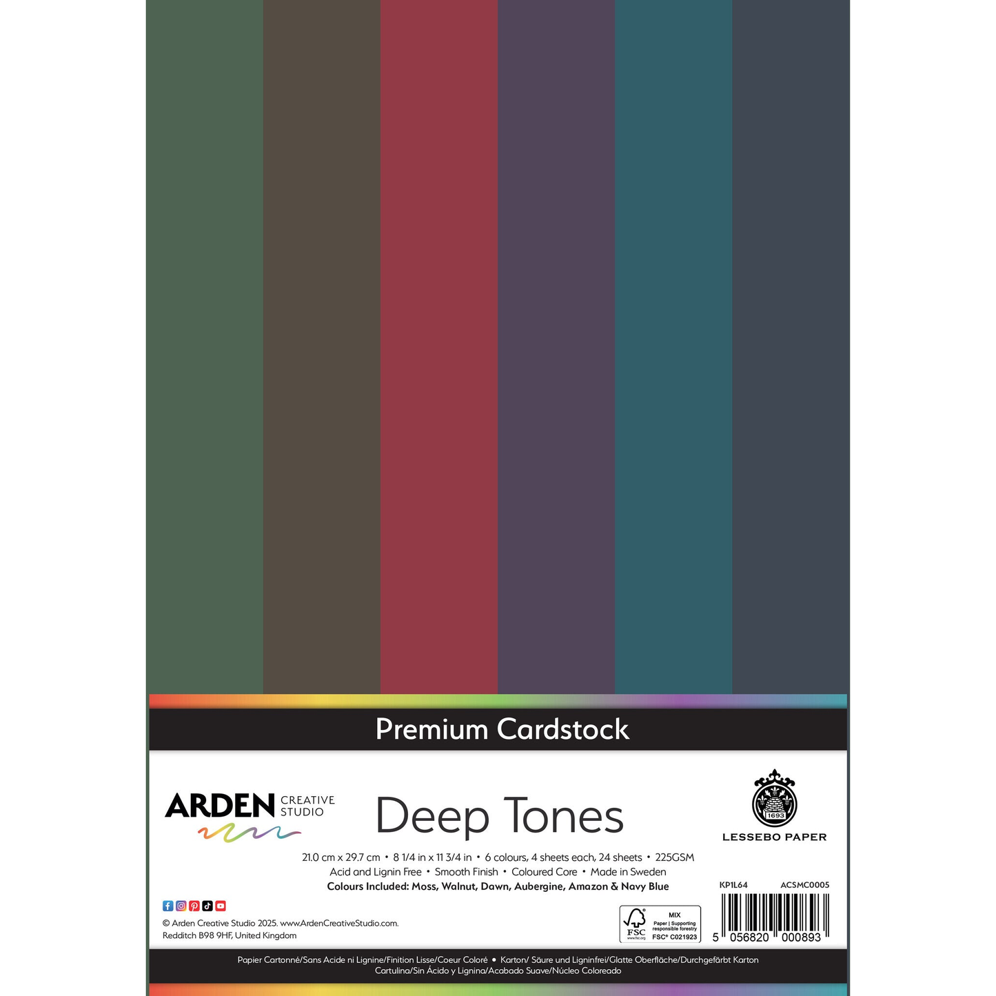 Premium Cardstock - Deep Tones