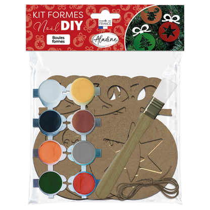 DIY Deco Set Shapes Xmas Balls